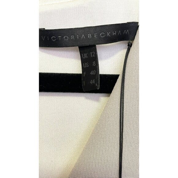 Victoria Beckham $1768 Colorblock Front Pocket Sleeveless Grey Blue Sz 8 - Picture 5 of 9